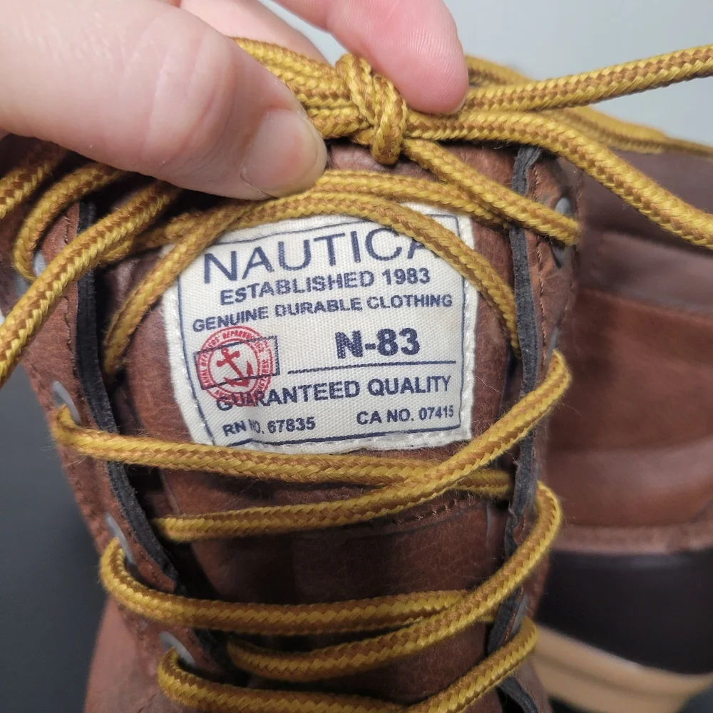 Nautica Water Resistant Lace Up Channing Duck Boot